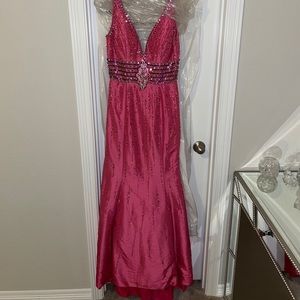 Hot Pink Evening Gown